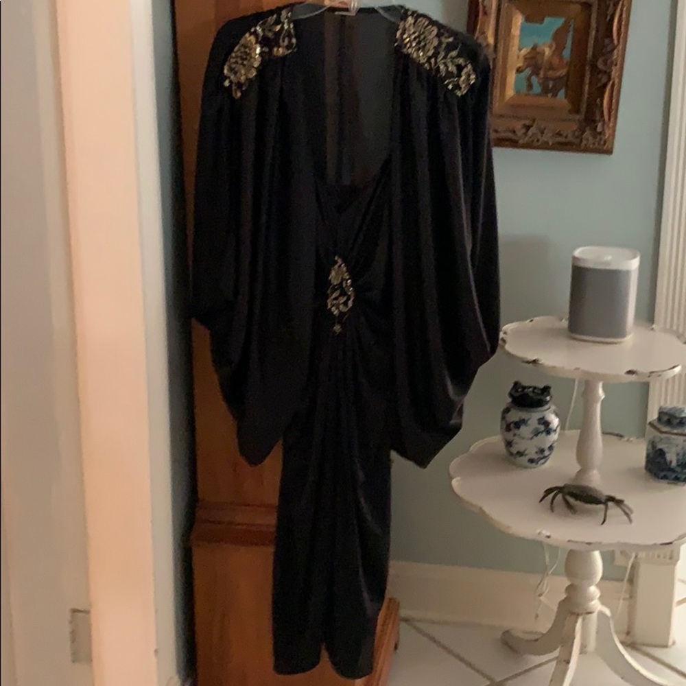 Vintage Black and Gold Lingerie Dress and Jacket